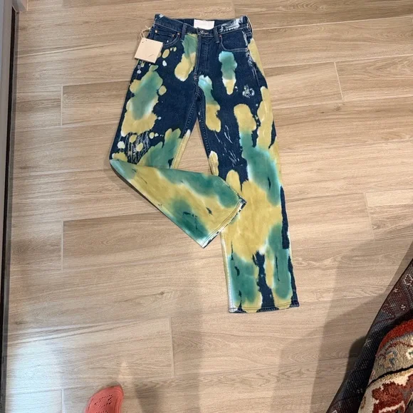 MOTHER SUPERIOR jeans Lava Lamp 24 The Trasher Flood style NEW high waisted - Picture 4 of 16